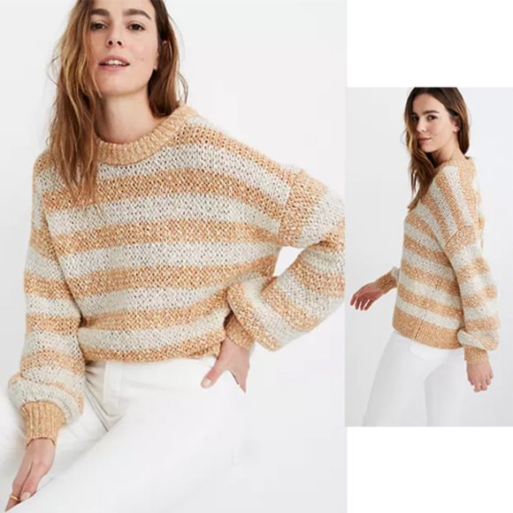 Madewell Sweaters - Madewell Baez Pullover Sweater in Stripe NWT Small
